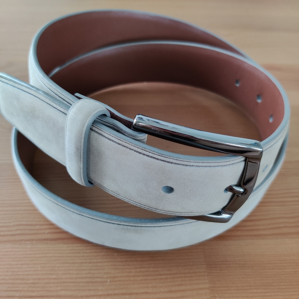 Grey Suede Belt
